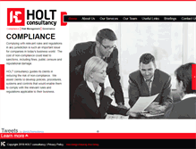 Tablet Screenshot of holtconsultancy.com